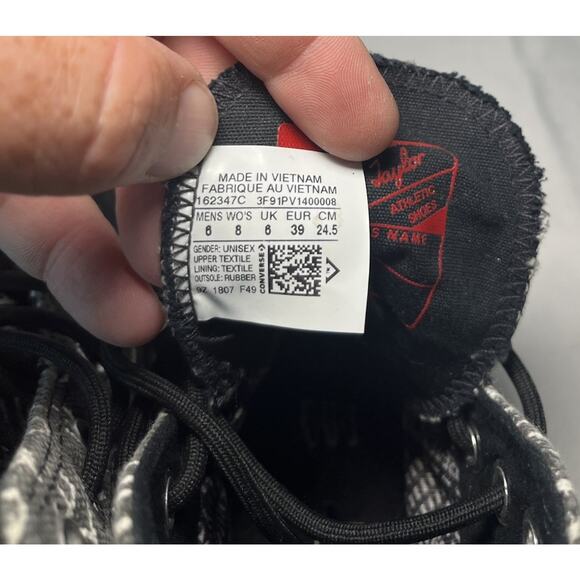 Converse Chuck 70 Hi Black Gore-Tex Waterproof Orotholite 162347C Size M-6 W-8 - Picture 4 of 10